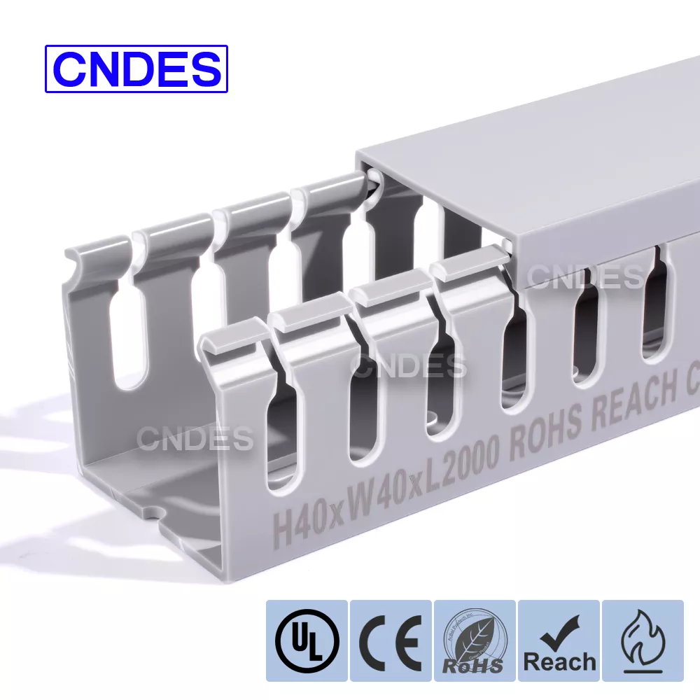 Қақпағы бар 40×40 ПВХ сым арнасы