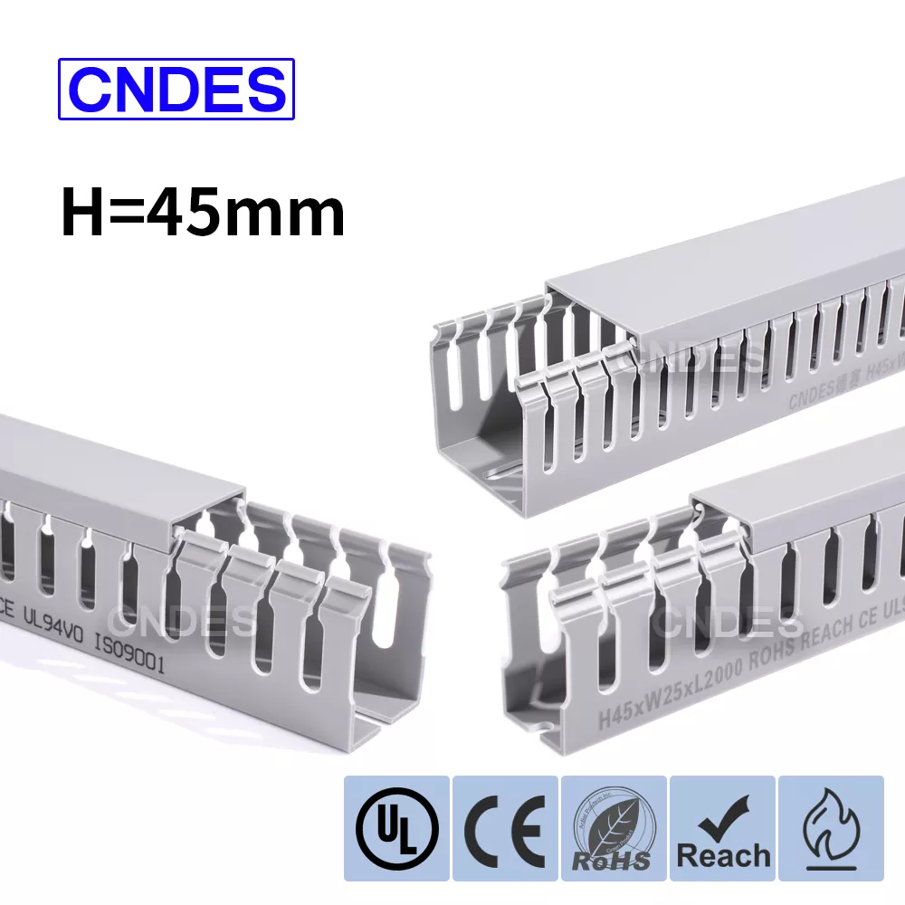 45 мм Биіктігі саңылаулары бар ПВХ сым қақпағы