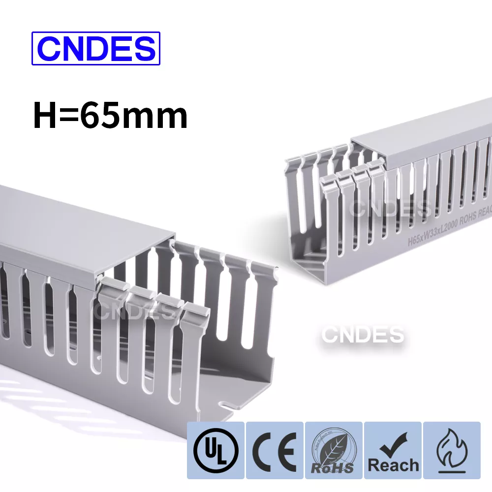 65 мм Биіктігі саңылаулы ПВХ өнеркәсіптік сым арнасы