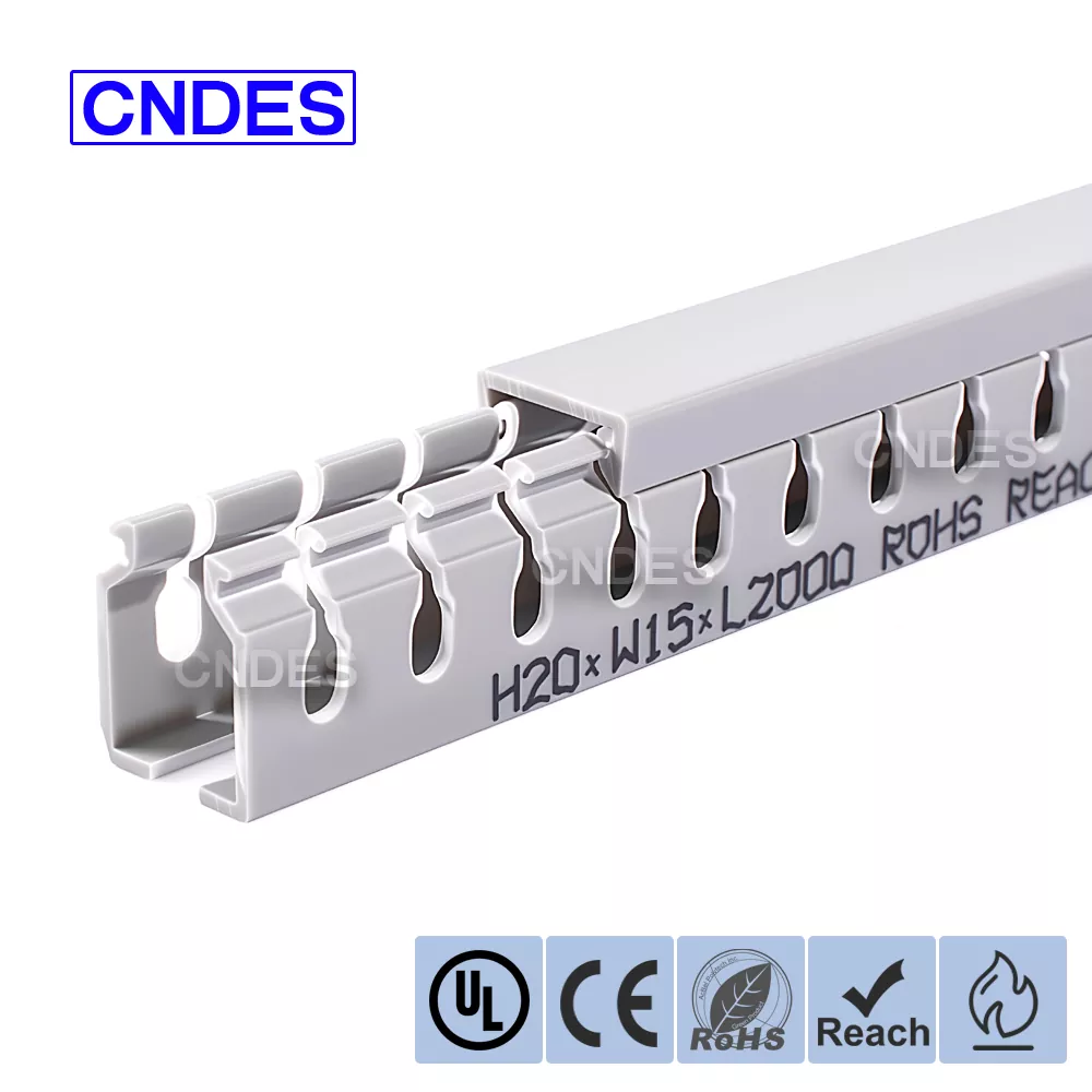 20 мм Биіктігі саңылаулары бар ПВХ электр сымының арнасы
