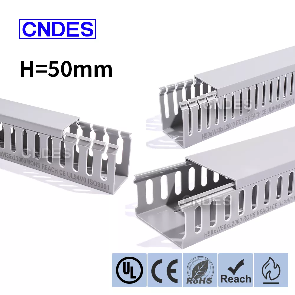 50 мм Биіктігі саңылаулары бар ПВХ панельді сым құбыры